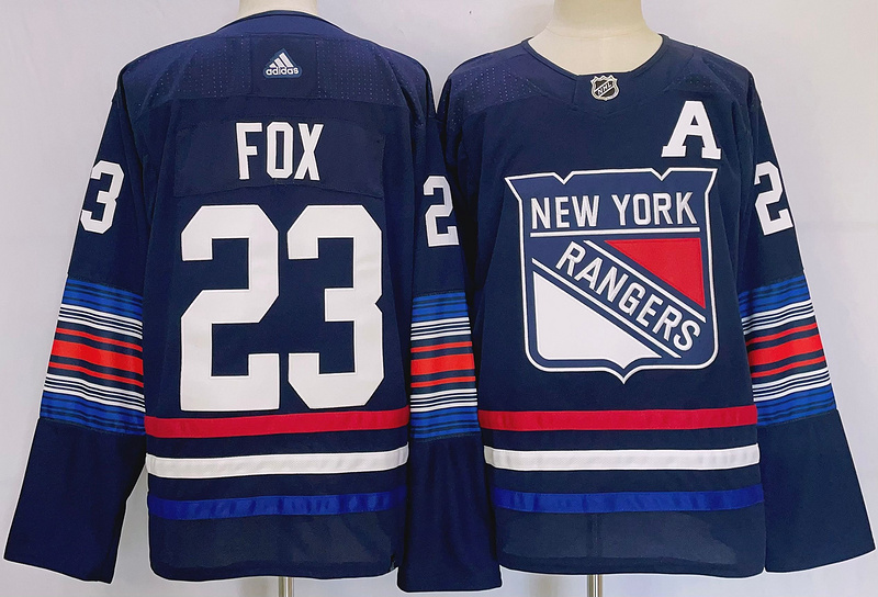 Men's New York Rangers Adam Fox #23 Blue jersey